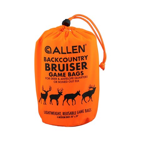 ALLEN CO Backcountry Bruiser Game Bags, 4 Quarter Bags, 3 in.L x 2 in.W, White 6591
